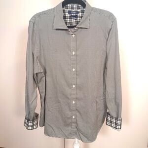 Chaps Plaid Woman's Shirt Sz XXL no iron shirt Preppy Business Casual